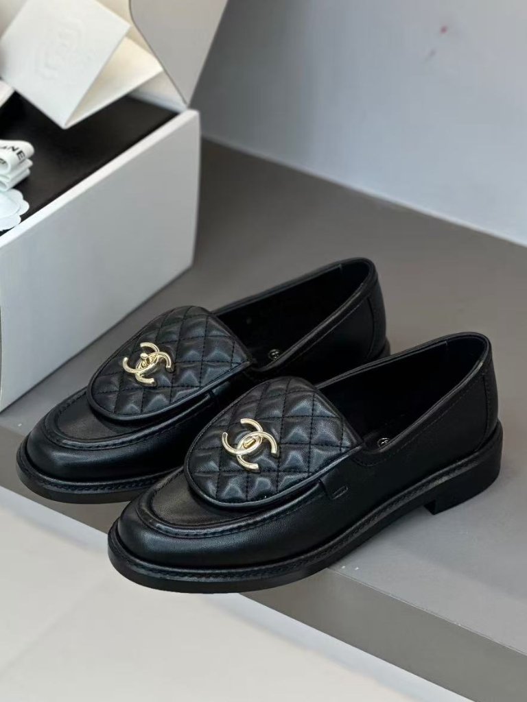 Chanel Black Loafers For Women